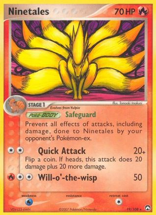 Ninetales (19) Reverse Holofoil - Power Keepers