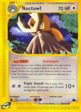 Noctowl (40/144) [Skyridge] Reverse Holofoil