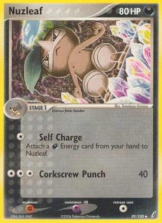 Nuzleaf (39) Reverse Holofoil - Crystal Guardians