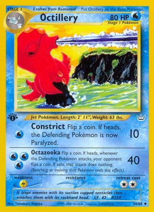 Octillery (34) 1st Edition - Neo Revelation