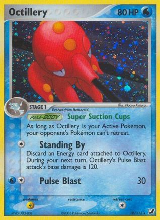 Octillery (10/115) [EX: Unseen Forces] | Silver Goblin