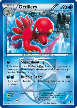 Octillery (Team Plasma) (19) Reverse Holofoil - Plasma Blast