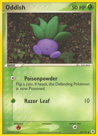 Oddish (68) Reverse Holofoil - Hidden Legends