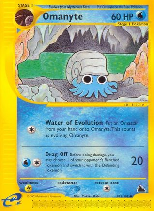 Omanyte (41) Reverse Holofoil - Skyridge