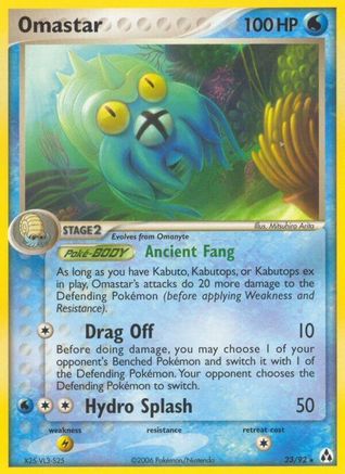 Omastar (23) Reverse Holofoil - Legend Maker