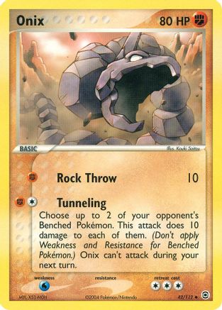 Onix (42) Reverse Holofoil - FireRed & LeafGreen