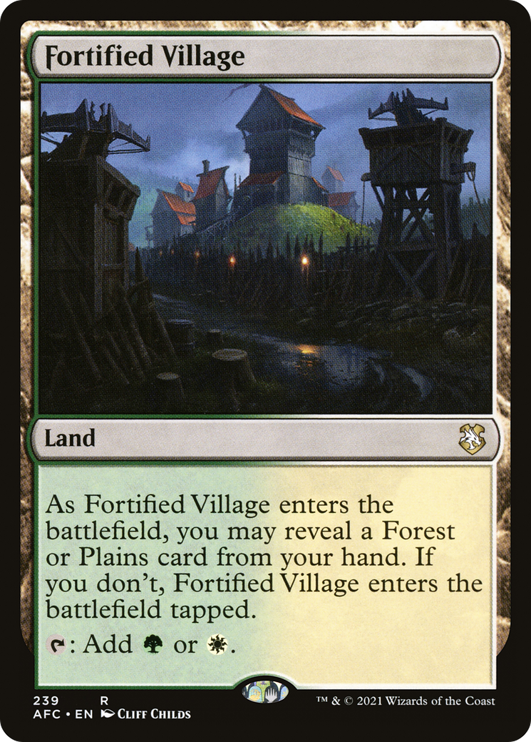 Fortified Village [Dungeons & Dragons: Adventures in the Forgotten Realms Commander]