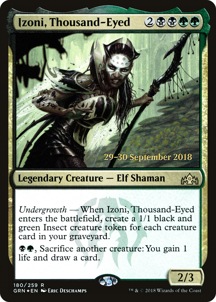 Izoni, Thousand-Eyed [Guilds of Ravnica Prerelease Promos] | Silver Goblin