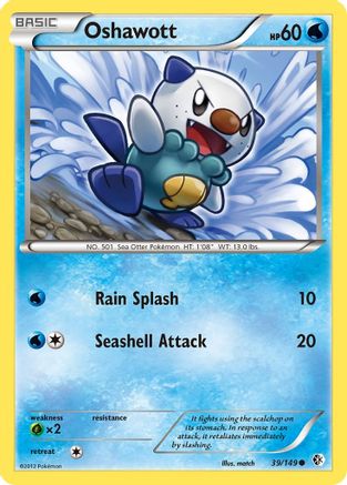 Oshawott (39) Reverse Holofoil - Boundaries Crossed