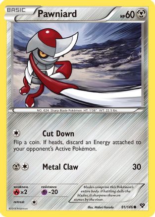 Pawniard (81) Reverse Holofoil - XY Base Set