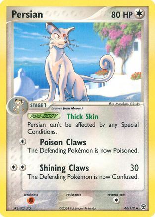 Persian (44) Reverse Holofoil - FireRed & LeafGreen