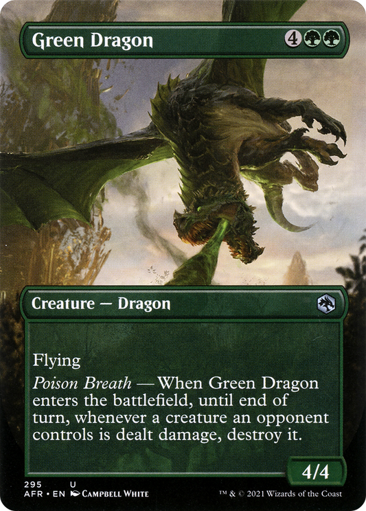 Green Dragon (Borderless Alternate Art) [Dungeons & Dragons: Adventures in the Forgotten Realms] Foil