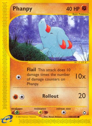 Phanpy (100) Reverse Holofoil - Aquapolis