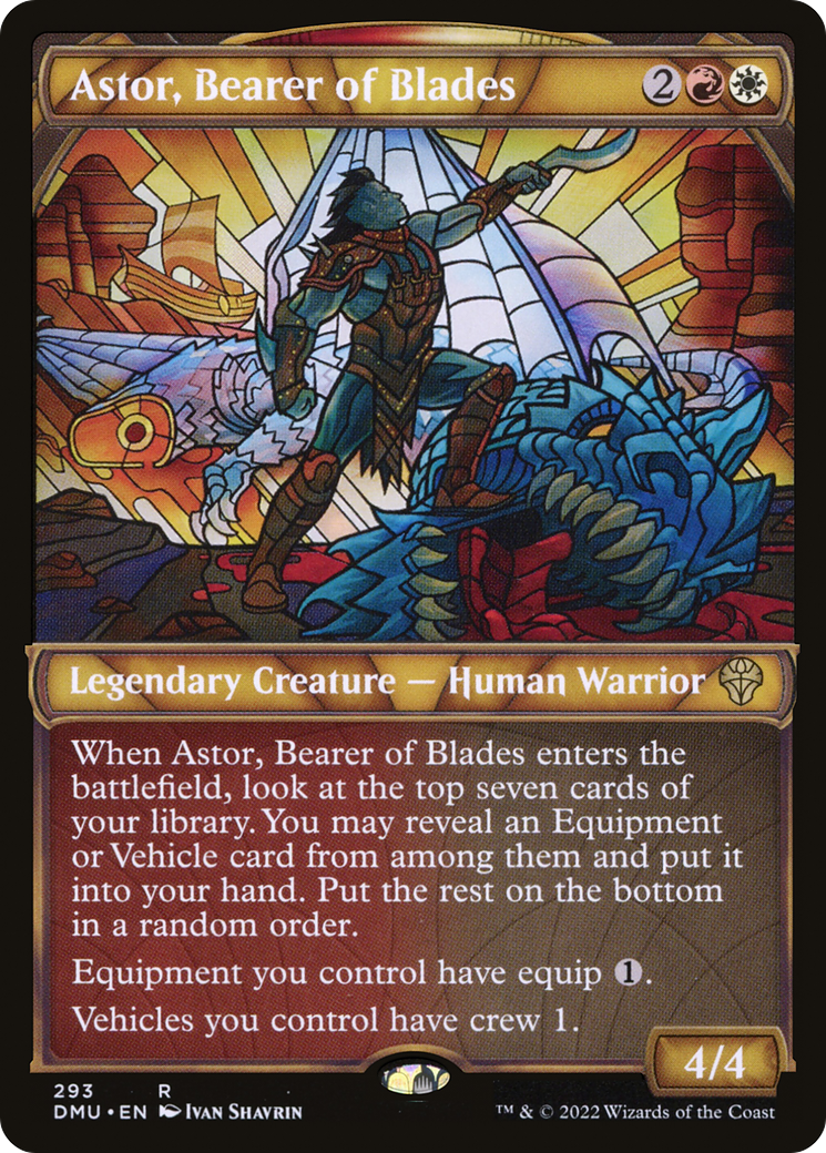 Astor, Bearer of Blades (Showcase) [Dominaria United] Foil