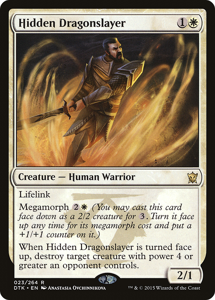Hidden Dragonslayer [Dragons of Tarkir] Foil