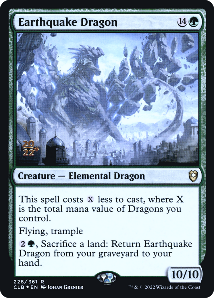 Earthquake Dragon [Commander Legends: Battle for Baldur's Gate Prerelease Promos] | Silver Goblin