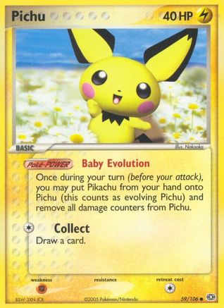 Pichu (59) Reverse Holofoil - Emerald