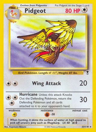 Pidgeot (33) Reverse Holofoil - Legendary Collection