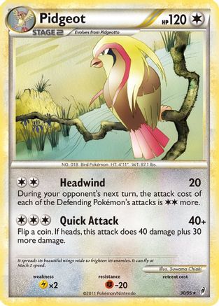 Pidgeot (30) Reverse Holofoil - Call of Legends