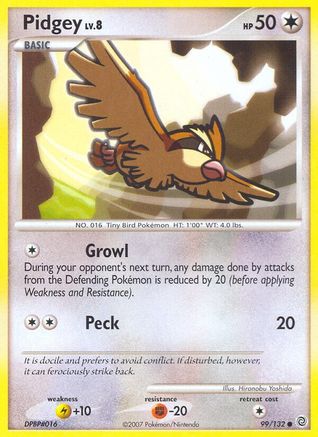 Pidgey (99) Reverse Holofoil - Secret Wonders
