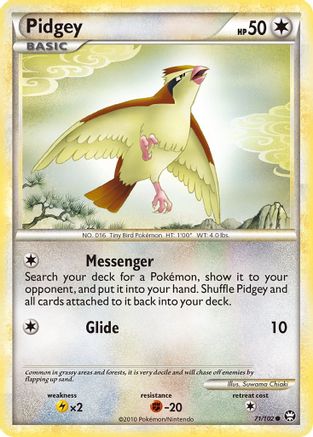 Pidgey (71) Reverse Holofoil - Triumphant
