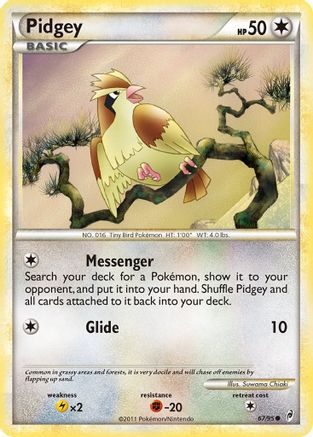 Pidgey (67) Reverse Holofoil - Call of Legends