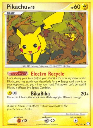 Pikachu (94) Reverse Holofoil - Mysterious Treasures