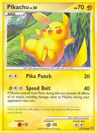 Pikachu (70) Reverse Holofoil - Stormfront