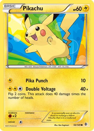 Pikachu (50/149) [Black & White: Boundaries Crossed] Reverse Holofoil