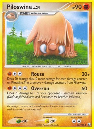 Piloswine (46) Reverse Holofoil - Stormfront
