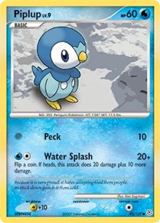 Piplup (93) Reverse Holofoil - Diamond and Pearl