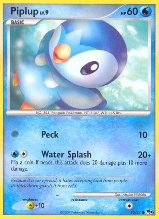 Piplup (15) Holofoil - POP Series 6
