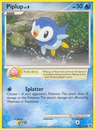 Piplup (72) Reverse Holofoil - Majestic Dawn