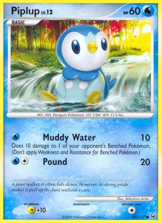Piplup (85) Reverse Holofoil - Platinum