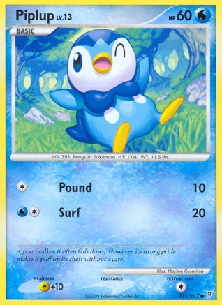 Piplup (121) Reverse Holofoil - Supreme Victors