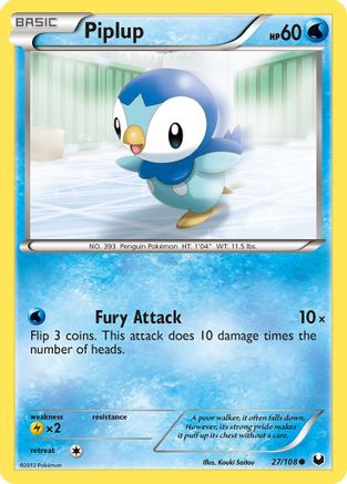 Piplup (27) Reverse Holofoil - Dark Explorers