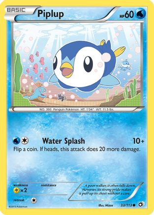 Piplup (33) Reverse Holofoil - Legendary Treasures