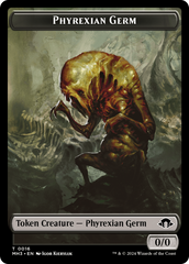 Phyrexian Germ // Emblem - Tamiyo, Seasoned Scholar Double-Sided Token [Modern Horizons 3 Tokens] | Silver Goblin