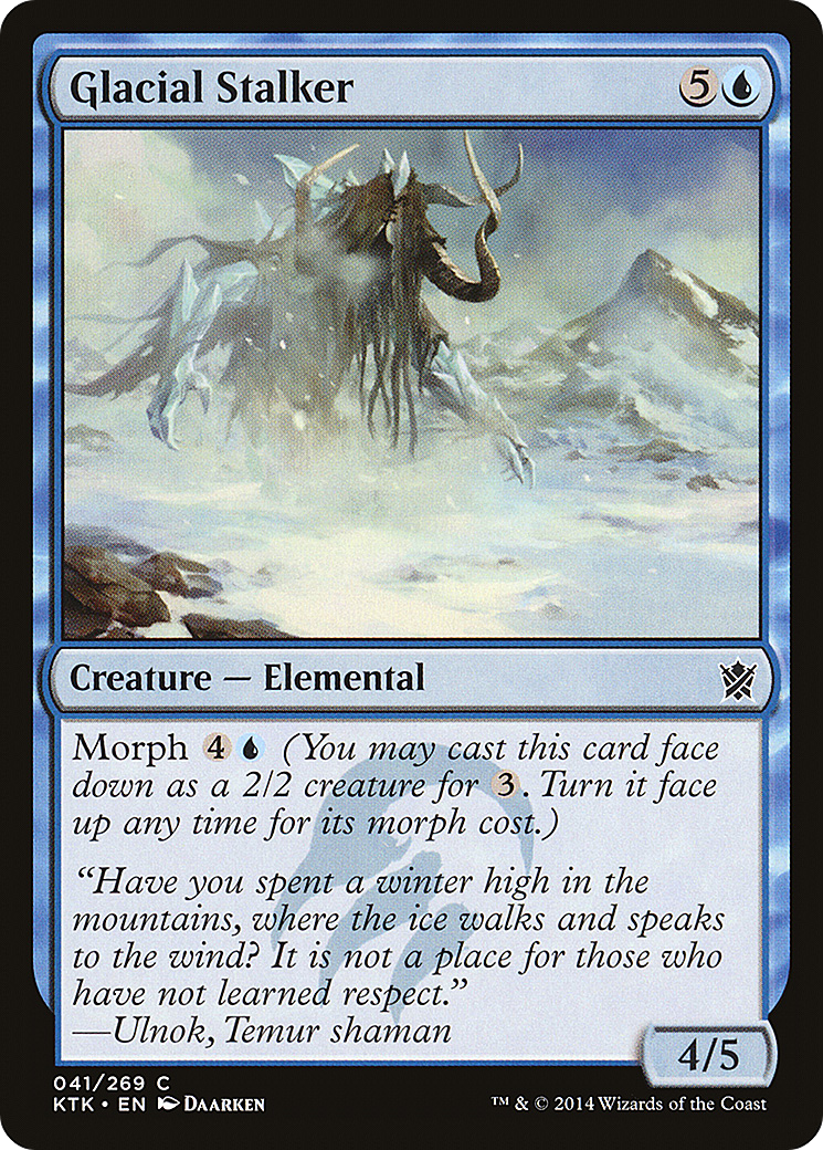 Glacial Stalker [Khans of Tarkir] Foil