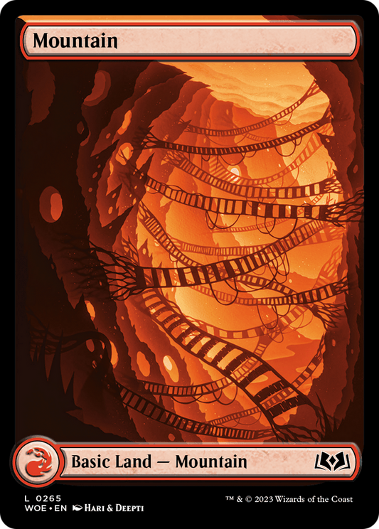 Mountain (265) (Full-Art) [Wilds of Eldraine] Foil