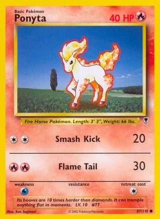 Ponyta (87) Reverse Holofoil - Legendary Collection