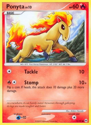 Ponyta (72) Reverse Holofoil - Arceus