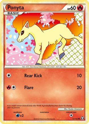Ponyta (72) Reverse Holofoil - Triumphant