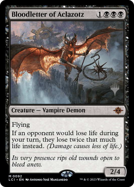 Bloodletter of Aclazotz (Promo Pack) [The Lost Caverns of Ixalan Promos] Foil