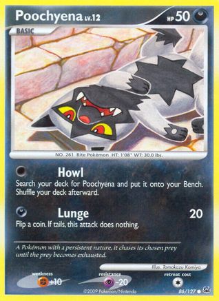 Poochyena (86) Reverse Holofoil - Platinum