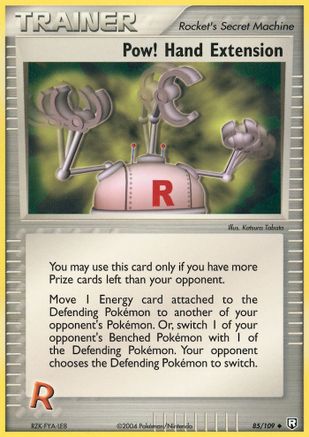 Pow! Hand Extension (85) Reverse Holofoil - Team Rocket Returns