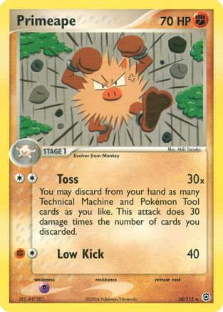 Primeape (28) Reverse Holofoil - FireRed & LeafGreen