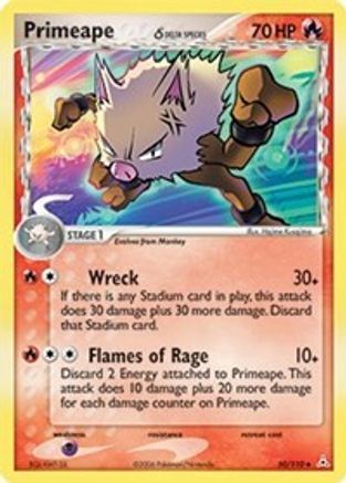 Primeape (50/110) (Delta Species) [EX: Holon Phantoms] | Silver Goblin