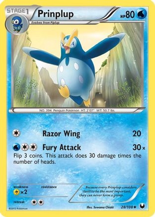 Prinplup (28) Reverse Holofoil - Dark Explorers