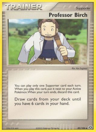 Professor Birch (82) Reverse Holofoil - Emerald